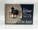 Hampton Bayside 9.5 In. Black Motion Sensor Outdoor Wall Lantern C6. Fixed Price $34.00.