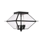 Westover - 3 Light Outdoor Flush Mount Farmhouse Style 12 Inches Wide. Fixed Price $289.96.