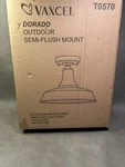 Vaxcel T0570 Dorado 12-IN. W Outdoor Semi-flush Mount. Fixed Price $75.00.