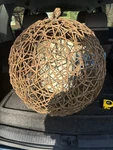 Palecek Nos 211979 Wickerhanging Lamp Vintage With Tags See Pics And Desc. Fixed Price $1160.00.