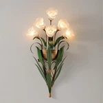 Vintage Nordic 6 Lights Glass Wall Lamp Rural Leaves Mount Sconce Home Deco. Fixed Price $98.90.