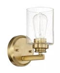 Craftmade Bolden Light Wall Sconce, Satin Brass/seeded 50501-SB. Fixed Price $48.99.