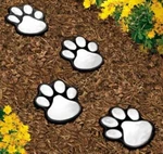 Ideaworks JB7356 Solar Paw Print Garden Lights, Black - 4 Pack. Fixed Price $15.99.