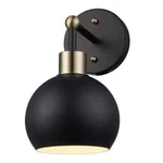 Bel Air Indigo 1-LIGHT Black & Gold Wall Sconce Fixture With Metal Shade. Fixed Price $34.03.