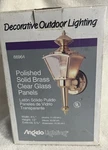 Angelo Lighting Solid Brass Antique Finish Exterior Wall Lantern Model 66964 Nos. Fixed Price $22.00.