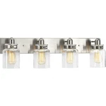 4 Light Farmhouse Style 30.25 Inches Wide By 8.63 High-brushed. Fixed Price $160.95.