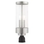 Livex Lighting 20728-91 Hillcrest 3 Brushed Nickel Outdoor Post Top. Fixed Price $416.99.
