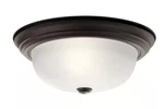 Kichler Ceiling Space 13.25 In. 2-LIGHT Olde Bronze Hallway Flush Mount. Fixed Price $22.86.