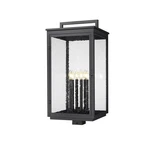 Z-lite Hartwell 6LT Outdoor Post Mount/square, Black/clear Seedy 5019PHXXLS-BK. Fixed Price $1012.00.