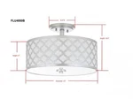 Safavieh Kora Flush Mount, Reduced Price 2172771566 FLU4000B. Fixed Price $92.00.