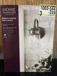 Home Decorators 12.3" Outdoor Wall Lantern Bronze Seeded Glass New 1003544235. Fixed Price $28.00.