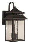 Craftmade ZA3124 Crossbend Light 20" Tall Outdoor Wall Sconce - Dark Bronze. Fixed Price $178.00.