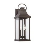 Open Box: Capital Lighting 2 Outdoor Wall Lantern, Bronze/clear. Fixed Price $149.99.