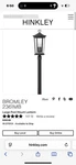 Hinkley Lighting Bromley 2361MB Large Post Mount Lantern. Fixed Price $150.00.