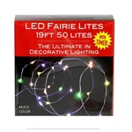 Kurt Adler Battery Operated 50 Multicolored Led Fairy Light Set With Timer 19FT. Fixed Price $11.14.