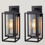 14" Outdoor Wall Light Fixtures Waterproofed Exterior 14-INCH, Satin Black. Fixed Price $146.23.