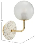 Safavieh Nicolai 12.5" Wall Sconce, Reduced Price 2172752823 SCN3003A. Fixed Price $51.00.