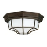Capital Lighting 2 Lamp Outdoor Ceiling Fixture, Old Bronze, Frosted - 9800OB. Fixed Price $57.60.