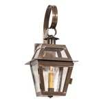 Irvins Country Tinware Town Crier Outdoor Wall Light Solid Weathered Brass. Fixed Price $389.95.