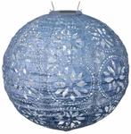 New Allsop 31836 Soji Stella Boho Handmade Led Outdoor Solar Lantern 12X12 Blue. Fixed Price $48.99.