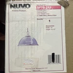 Nuvo SF76-282 1-LT Ceiling Pendant Polished Brass/clear Glass Prismatic Dome L18. Fixed Price $34.99.