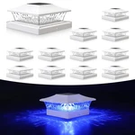 Volisun Solar Post Cap Light 12PACK White Rgb Color Changing - Fence. Fixed Price $162.77.