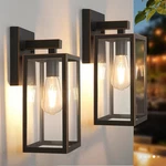 2-PACK Beslowe Outdoor Wall Fixtures, Exterior Lanterns Porch Lights. Fixed Price $45.98.