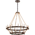 Troy Lighting Pike Place 18 32" Heritage Bronze Chandelier Ceiling. Fixed Price $2199.99.