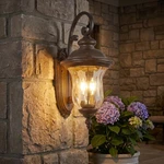 22" Outdoor Wall Light Royal Bronze Led Vintage Exterior Lantern Sconce Fixture. Fixed Price $149.99.