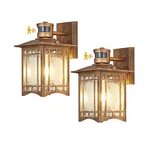 2 Pack Brown Motion Sensor Outdoor Lights Wall Mount - Dusk To Dawn Exterior .... Fixed Price $127.55.