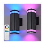 Wowlite Smart Up And Down Lights Outdoor 2 Pack, Rgbcw Exterior Lighting Fixt.... Fixed Price $217.46.