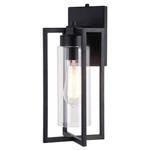 Vaxcel Kilbourne 1 5.5" Outdoor Wall Light, Textured Black/clear - T0646. Fixed Price $154.99.