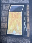 1 Solar Outdoor Light Flickering Flame Unique Dusk Dawn Automat. Fixed Price $28.99.