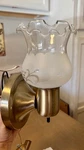 Portfolio Gilburne Wall Sconce Antique Brass Frosted Glass Shade 007921. Fixed Price $19.99.