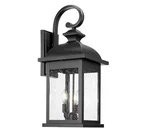 Jazava 26 In. Black Outdoor Weather Resistant Hardwired Wall Lantern Sconce. Fixed Price $99.99.
