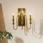 Kichler Karthe 52473NBR 3-LIGHT Wall Sconce Natural Brass, Modern Candle Style. Fixed Price $135.00.