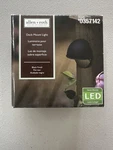 Set Of Allen + Roth Deck Mount Light Black # 0357142. Fixed Price $18.00.