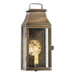 Irvins Country Tinware Valley Forge Outdoor Wall Light Weathered Brass. Fixed Price $334.95.