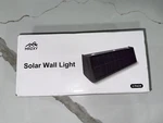 2 Pack Solar Led Outdoor Wall Waterproof 3000K Warm White Downlights Dusk. Fixed Price $34.00.