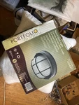 Portfolio Outdoor Light Fixtures. 8" Black Deck #156449 Nib. Fixed Price $60.00.