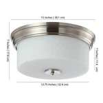 Safavieh Dalen Flush Mount, Reduced Price 2172795625 FLU4041A. Fixed Price $66.00.