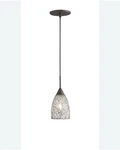 Woodbridge Lighting Venezia 1-LIGHT Glass Mini-pendant Bronze Bl/mosaic Clear. Fixed Price $40.00.