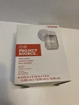New Project Source Wall Lantern Fixture - White Finish Clear Glass #0156460. Fixed Price $9.95.