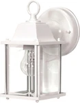 Nuvo 60-636 1 Light 9" White Cube Outdoor Wall Lantern Fixture. Fixed Price $33.11.