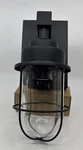 Industrial Cage Wall Sconce Matte Black Clear Glass + ST45 Edison Bulb New Bo. Fixed Price $27.99.