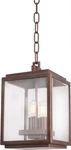 Chester Outdoor Pendant Light With Copper Patina. Fixed Price $2169.00.