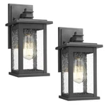 Emliviar Outdoor Wall Mount Lights 2 Pack, 1-LIGHT Exterior Sconces Lantern I.... Fixed Price $141.50.