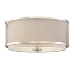 Bellevue SH60018 3 Light 15"W Flush Mount Drum Ceiling Fixture - Nickel. Fixed Price $136.00.