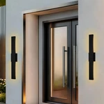 Queeuq Modern Led Outdoor 32" Entryway Wall Light Black Sconce 18 Watt. Fixed Price $139.99.