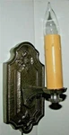 Hammered Iron Candelabra Wall Sconce Artcraft Fixture Rewired Antique Light. Fixed Price $45.00.